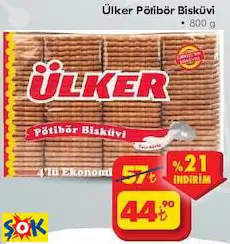 ÜLKER PÖTİBÖR BİSKÜVİ 800 G